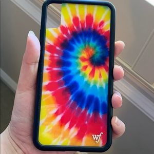 iPhone XS Max wildflower case Tie Dye